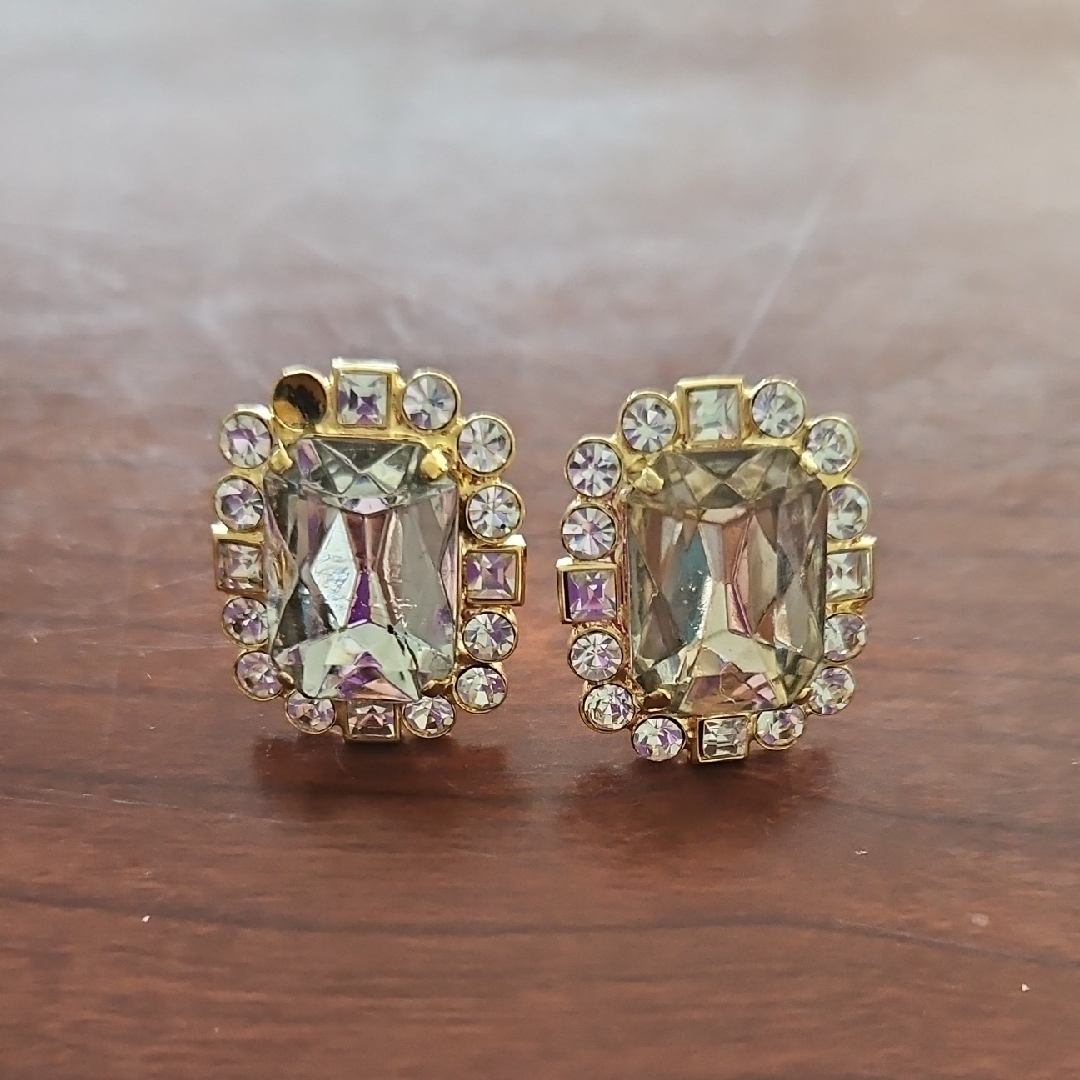 Authentic Dolce & Gabbana Gold And Crystal Cuff Links